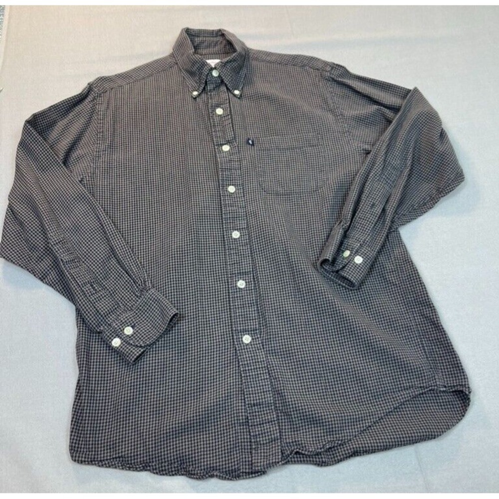 BROOKS BROTHERS SHIRT Small S Mens Brown Lightweight Flannel Cotton Dress Shirt